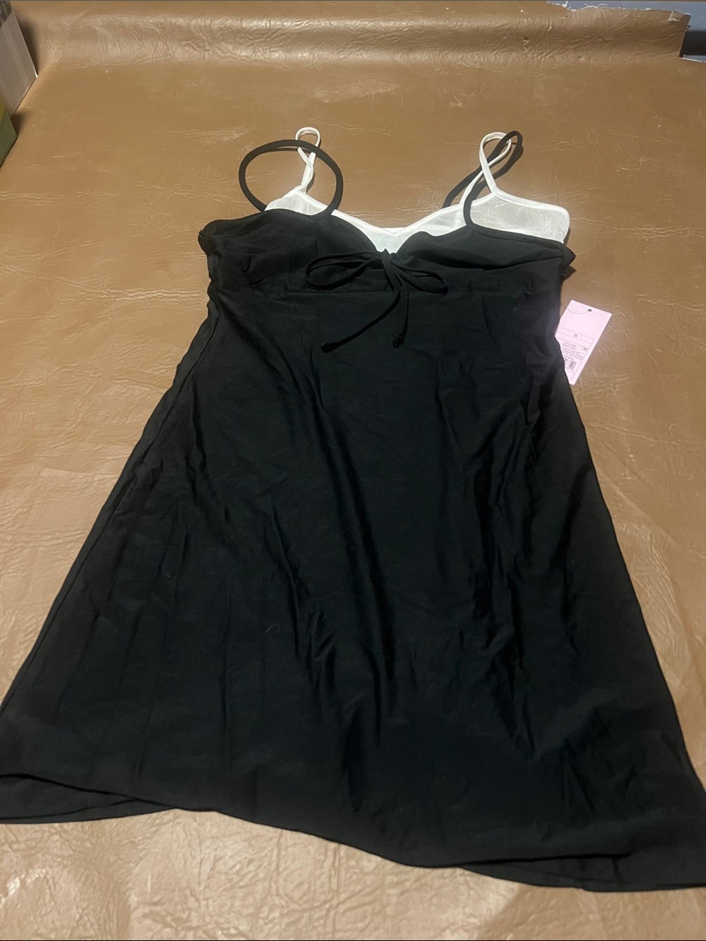 wild fable Black Chemise with White Trim